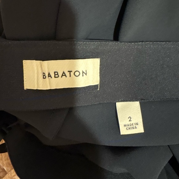 Aritzia (Babaton) Navy Midi Skirt with Flowing Hem - Picture 2 of 2